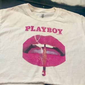 Playboy crop t shirt